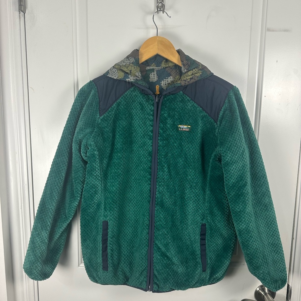 L.L. Bean Camouflage Reversible Jacket Boys Large - Picture 12 of 15